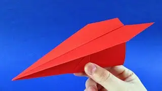 How to make a paper airplane that flies far. Origami plane