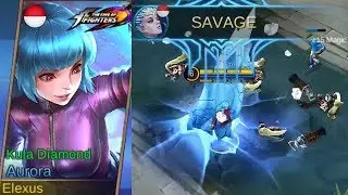 Aurora Special KoF Skin Kula Diamond Gameplay (Epic Frozen) - Mobile Legends