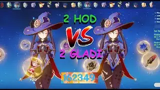 2 HOD or 2 Gladiator for mona ? ( Genshin Impact Artifact Comparisson )