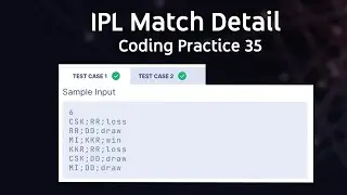 IPL Match Details | Coding Practice 35 | CCBP Python Coding Question | Nxtwave | Coding Key