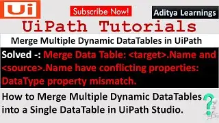 How to merge multiple datatables into single datatable in UiPath| DataTable Automation| 