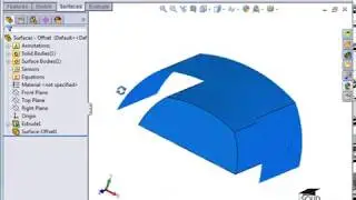 Offset Surfaces in Solidworks