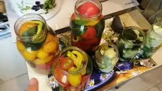 Лучший рецепт маринада, для консервации помидор, патиссон, кабачков и перца