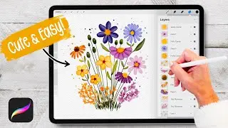 Wildflower Meadow Procreate Tutorial