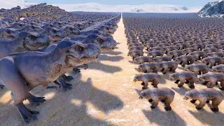 3,000 T-REXES VS 18,500 BEARS - UEBS MODS - Ultimate Epic Battle Simulator