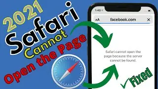 Safari cannot open the page because the server cannot be found