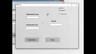 Visual Programing C# Math function | How to add and subtract Window form application.