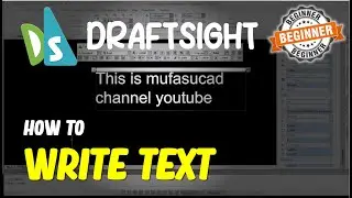 Draftsight How To Write Text