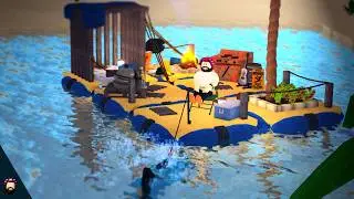 BUILDING A Raft Mood Station In BLOXBURG