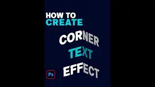 How To Create Corner Text Effect In Photoshop 