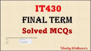 IT430 | Final Term | it430 mcq final term | it430 final term preparation2023 | it430 final term quiz