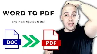 How to make a table accessible | WORD to PDF | Adobe Acrobat PRO | Document with English and Spanish