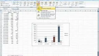 How to add a data table to a chart? | Excel 2007