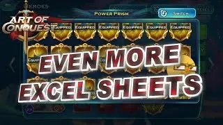 Art of Conquest - Even More Excel Sheets, For Ease of Use! 😱