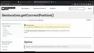 Showing Current Location using html5 geolocation api
