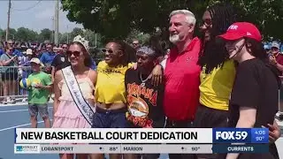 New basketball court dedicated by the Fever, Indiana State Fair