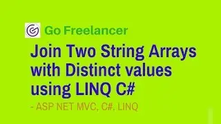 Join Two String Arrays with Distinct values using LINQ C#