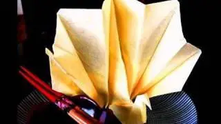 How to make an Origami Napkin Peacock (pavão de origami)