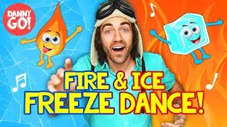 Fire & Ice FREEZE Dance! 🔥❄️ /// Danny Go! Brain Break Songs for Kids