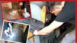 Saw Cutting Machine , CO2 Welding , Angle Grinder , Working With Them And Making a Table Frame