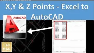Excel to AutoCAD - Coordinates Points (X and Y)