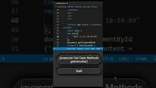 JavaScript Date Method getminutes 