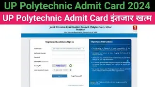 UP Polytechnic Admit Card 2024 Kaise Download Kare ? JEECUP Admit Card Kaise Nikale ? 