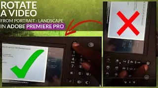 How to rotate a video from Portrait to landscape in Adobe Premiere Pro - Easy Fix!