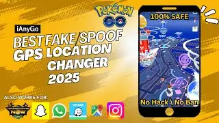 Review iAnyGo-Best Game Fake Location Changer on Android & iPhone | Pokemon GO 2025 Spoof App