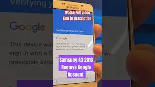 Samsung Galaxy A3 2016 SM-A310F. Unlock google account. Bypass FRP. Z3X Binary 4.