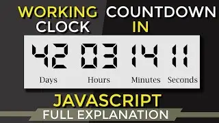 CountDown Timer using JavaScript : CountDown Clock using HTML and JavaScript [2018]