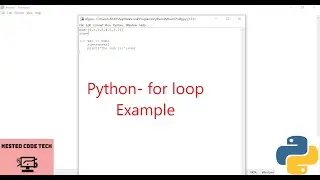 Python- for loop Example