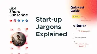 Start-up jargons explained in bite size content
