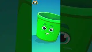 🪣 The Colors Song | Orange, Green and Purple #shorts #nurseryrhymes #kidssongs | Miniyo Kids