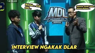 Interview ngakak 🤣😄 evos dlar ditanya gimana perasannya main di MDL