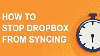 Stop Dropbox from syncing