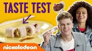 Weird Thanksgiving Taste Test 🦃 Ft. Owen Joyner, Daniella Perkins, JoJo Siwa & More! | #NickStarsIRL