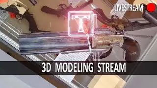 🔫NEW Weapon Modeling Project in Blender, Art and Gaming Stream