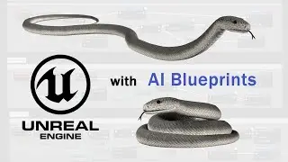 Medhue Black Mamba Snake with AI in Unreal Engine!!