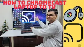 (Hindi) How to chromecast from laptop to tv | how to fix cast button missing from chrome browser
