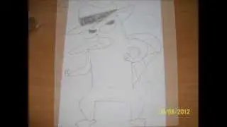 how to draw perry the platypus