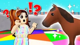 There Was A HORSE IN MY COLOR BLOCK GAME!! (Roblox)