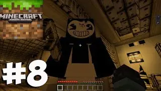 Minecraft: PE - Gameplay Walkthrough Part 8 - Bendy Game Horror (iOS, Android, Windows 10)