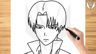 How to draw Levi Ackerman Attack On Titan Step by step, Drawing Tutorial Trick Easy For Kids