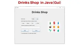 3: Drinks Shop  Project In Java (GUI)  NetBeans Projects 