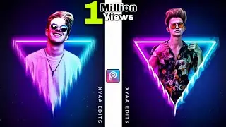 Picsart Neon Triangle Concept🔥| Picsart Photo Editing | Picsart Editing New Style || Xyaa Edits🔥