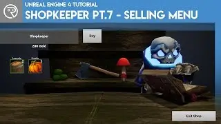 Unreal Engine 4 Tutorial – Shopkeeper Pt.7 - Selling Menu