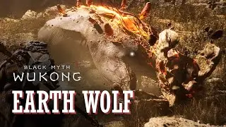 Black Myth Wukong -  Earth Wolf Boss Fight (2K 60FPS)