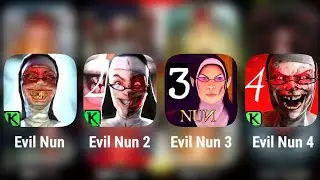 Evil Nun 1, 2, 3 & 4 Gameplay | Evil Nun Horror Gameplay | Evil Nun Mod | Granny Mod