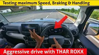 THAR ROXX went wrong? - Maximum speed, Braking & Handling testing in track | Birlas Parvai